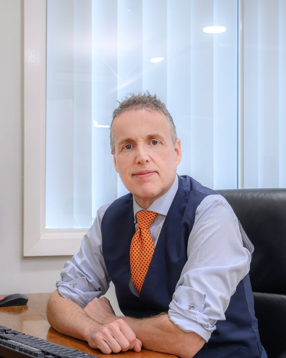 Chris in the consulting room